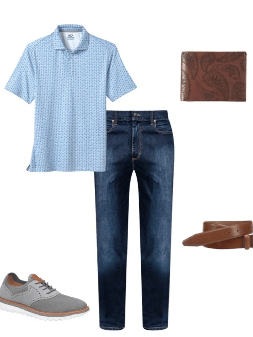 JOHNSTON & MURPHY men’s XC4® Performance Print Polos + Cool Degree™